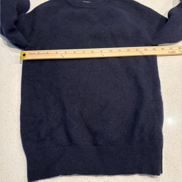 Goodthreads Navy 100% Lambswool Crew Neck Sweater - Picture 5 of 7